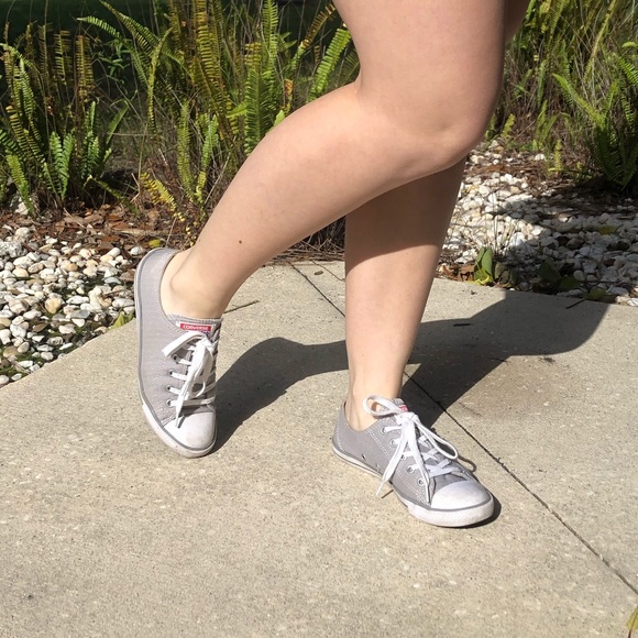 Grey Low Top Converse - Picture 1 of 4